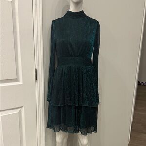 JJs House Teal Long Sleeve Dress